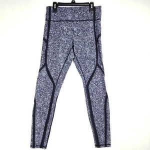Lululemon Sz 8 Sleek & Strong Tight Leggings Diffuse Starlight Black Speckled